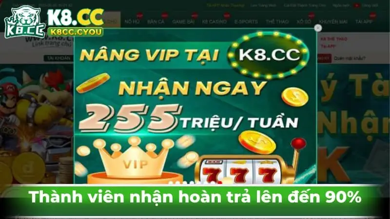 Thành viên nhận hoàn trả lên đến 90%