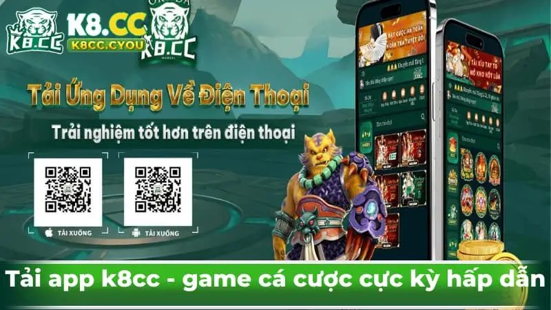 Tải app k8cc  - game cá cược cực kỳ hấp dẫn